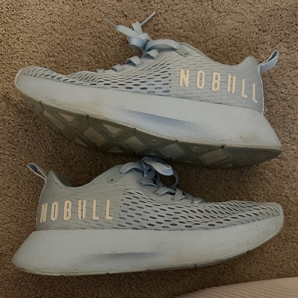 NO BULL Light Blue Athletic Sneakers
